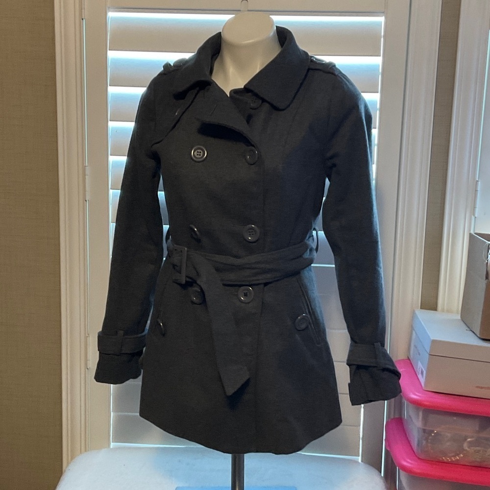 Ambiance Charcoal Trench Coat